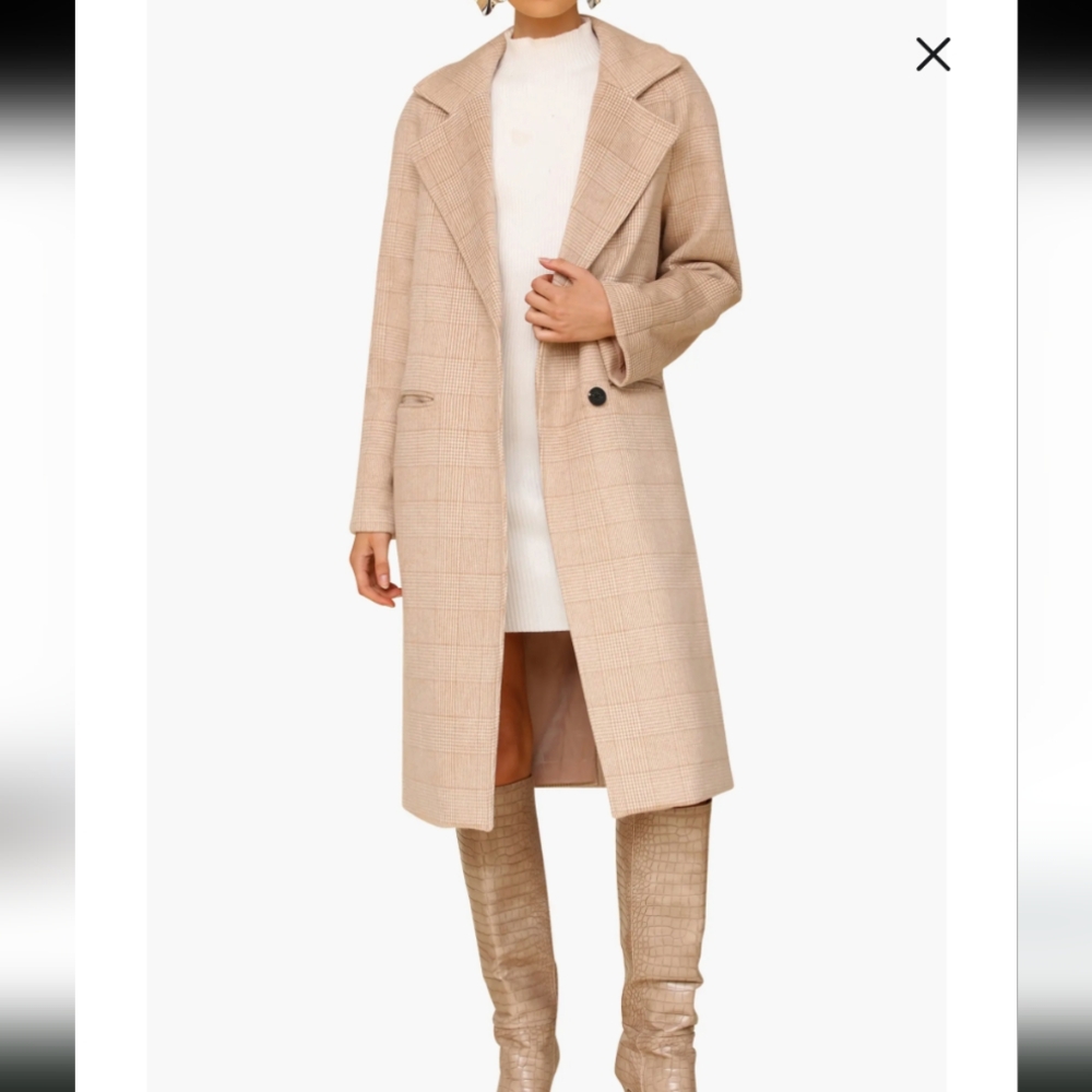 Avec Les Filles Tan Pea Coat